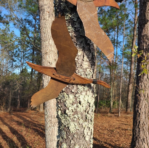 COPY - Vintage Late 60s Flying Geese Wood and Metal - Picture 5 of 11